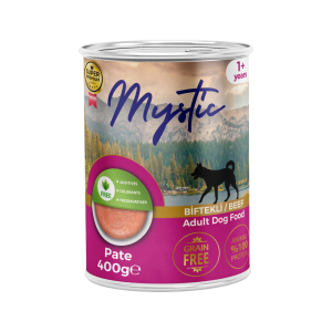 Mystic Yetişkin Köpekler için Biftekli Pate Tam Yaş Mama