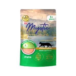 Mystic Yetişkin Kediler için Kuzulu Pate Pouch Tam Yaş Mama